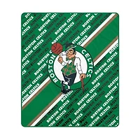 Pegasus Boston Celtics 60" x 70" Diagonal Lined Wordmark Ultra Soft Blanket