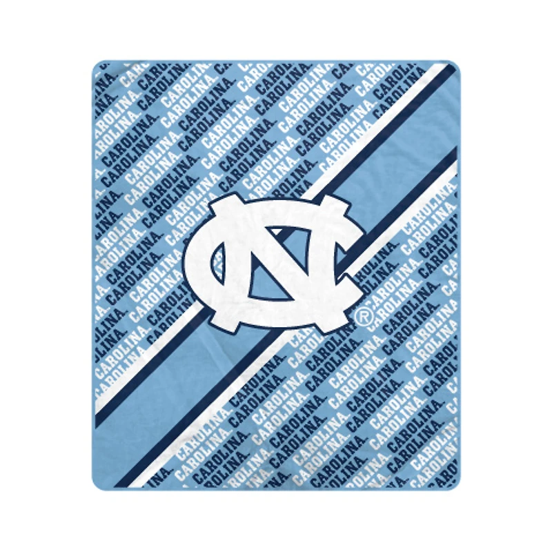 Pegasus North Carolina Tar Heels 60" x 70" Diagonal Lined Wordmark Ultra Soft Blanket