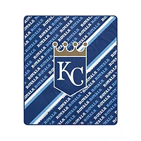 Pegasus Kansas City Royals 50" x 60" Diagonal Lined Wordmark Ultra Soft Blanket