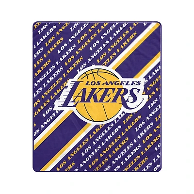 Pegasus Los Angeles Lakers 50" x 60" Diagonal Lined Wordmark Ultra Soft Blanket