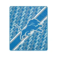 Pegasus Detroit Lions 50" x 60" Diagonal Lined Wordmark Ultra Soft Blanket