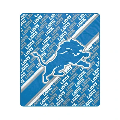 Pegasus Detroit Lions 50" x 60" Diagonal Lined Wordmark Ultra Soft Blanket