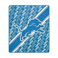 Pegasus Detroit Lions 60" x 70" Diagonal Lined Wordmark Ultra Soft Blanket