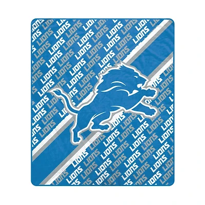 Pegasus Detroit Lions 60" x 70" Diagonal Lined Wordmark Ultra Soft Blanket