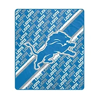 Pegasus Detroit Lions 60" x 70" Diagonal Lined Wordmark Ultra Soft Blanket