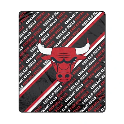 Pegasus Chicago Bulls 60" x 70" Diagonal Lined Wordmark Ultra Soft Blanket