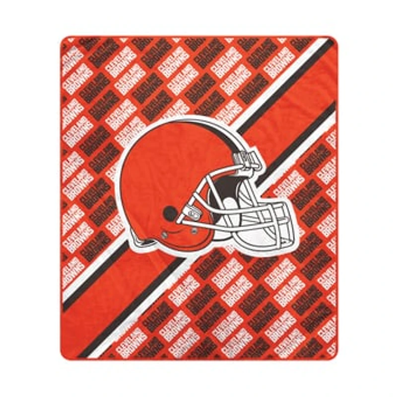 Pegasus Cleveland Browns 60" x 70" Diagonal Lined Wordmark Ultra Soft Blanket