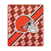 Pegasus Cleveland Browns 60" x 70" Diagonal Lined Wordmark Ultra Soft Blanket