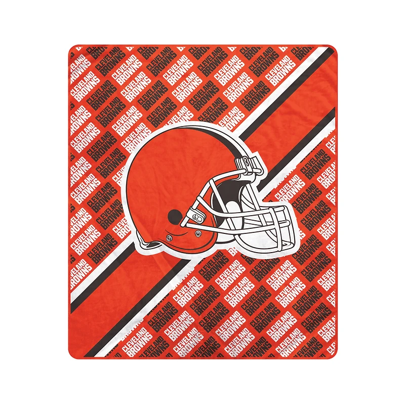 Pegasus Cleveland Browns 50" x 60" Diagonal Lined Wordmark Ultra Soft Blanket