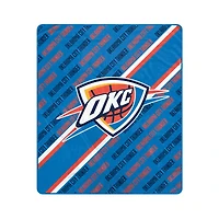 Pegasus Oklahoma City Thunder 50" x 60" Diagonal Lined Wordmark Ultra Soft Blanket