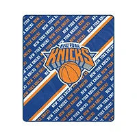 Pegasus New York Knicks 60" x 70" Diagonal Lined Wordmark Ultra Soft Blanket