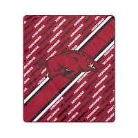 Pegasus Arkansas Razorbacks 50" x 60" Diagonal Lined Wordmark Ultra Soft Blanket