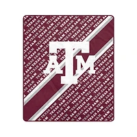 Pegasus Texas A&M Aggies 50" x 60" Diagonal Lined Wordmark Ultra Soft Blanket