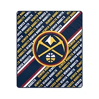 Pegasus Denver Nuggets 50" x 60" Diagonal Lined Wordmark Ultra Soft Blanket