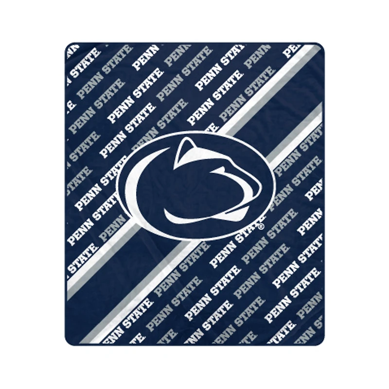 Pegasus Penn State Nittany Lions 60" x 70" Diagonal Lined Wordmark Ultra Soft Blanket