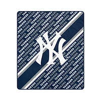 Pegasus New York Yankees 60" x 70" Diagonal Lined Wordmark Ultra Soft Blanket
