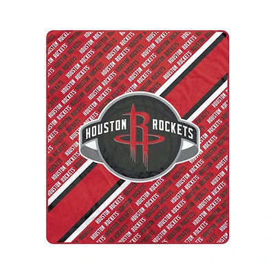 Pegasus Houston Rockets 50" x 60" Diagonal Lined Wordmark Ultra Soft Blanket