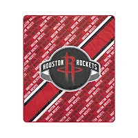 Pegasus Houston Rockets 50" x 60" Diagonal Lined Wordmark Ultra Soft Blanket