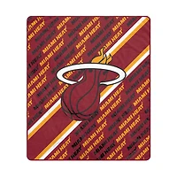 Pegasus Miami Heat 60" x 70" Diagonal Lined Wordmark Ultra Soft Blanket