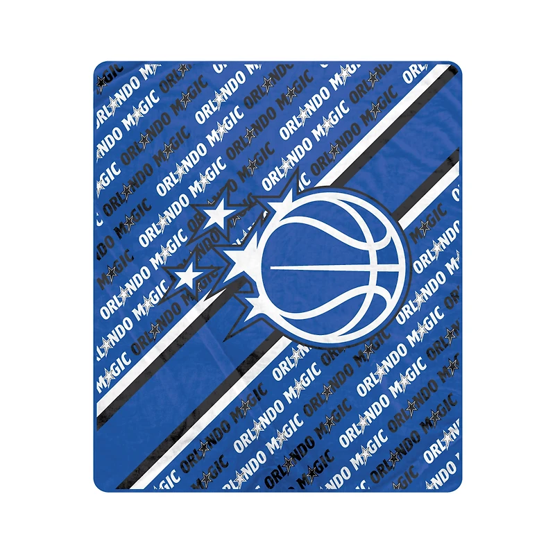Pegasus Orlando Magic 50" x 60" Diagonal Lined Wordmark Ultra Soft Blanket