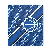 Pegasus Orlando Magic 60" x 70" Diagonal Lined Wordmark Ultra Soft Blanket