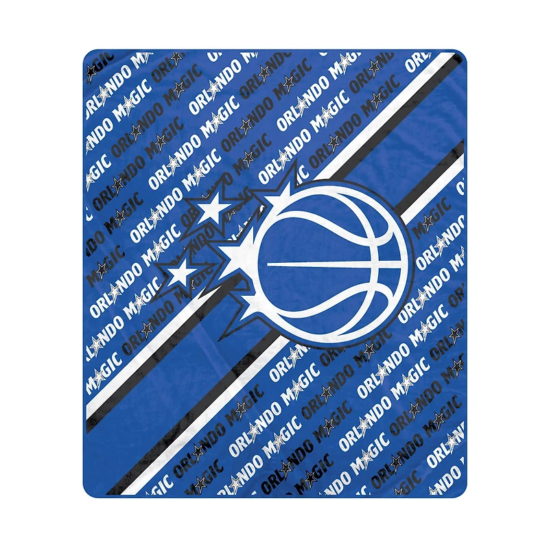 Pegasus Orlando Magic 60" x 70" Diagonal Lined Wordmark Ultra Soft Blanket