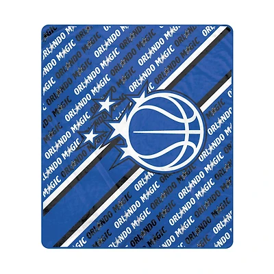 Pegasus Orlando Magic 60" x 70" Diagonal Lined Wordmark Ultra Soft Blanket