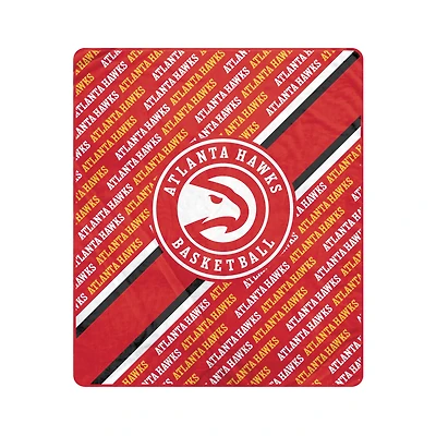 Pegasus Atlanta Hawks 50" x 60" Diagonal Lined Wordmark Ultra Soft Blanket