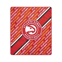 Pegasus Atlanta Hawks 50" x 60" Diagonal Lined Wordmark Ultra Soft Blanket