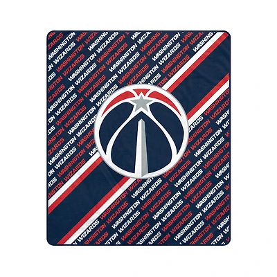 Pegasus Washington Wizards 60" x 70" Diagonal Lined Wordmark Ultra Soft Blanket