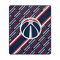 Pegasus Washington Wizards 60" x 70" Diagonal Lined Wordmark Ultra Soft Blanket