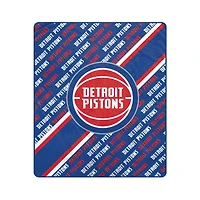 Pegasus Detroit Pistons 50" x 60" Diagonal Lined Wordmark Ultra Soft Blanket