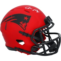 Drake Maye New England Patriots Autographed Riddell Rave Speed Mini Helmet