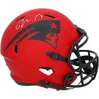 Drake Maye New England Patriots Autographed Riddell Rave Speed Replica Helmet