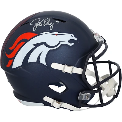 John Elway Denver Broncos Autographed Riddell 2024 Speed Replica Helmet