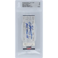 Chipper Jones Atlanta Braves Autographed 2,000th Career Hit Beckett Fanatics Witnessed Authenticated Ticket from June 17