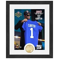 Highland Mint Abdul Carter New York Giants 2025 NFL Draft 13" x 16" Bronze Coin Photo Mint