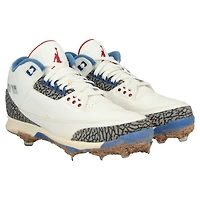 Mookie Betts Los Angeles Dodgers Game-Used White Jordan Brand Cleats vs. Colorado Rockies on April 15, 2025 - Jackie Robinson Day
