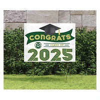 Colorado State Rams Class of 2025 18" x 24" Yard Sign with Stakes