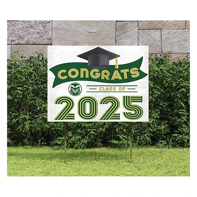 Colorado State Rams Class of 2025 18" x 24" Yard Sign with Stakes