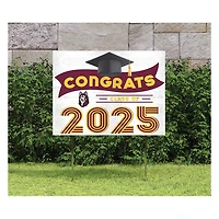 Bloomsburg Huskies Class of 2025 18" x 24" Yard Sign with Stakes