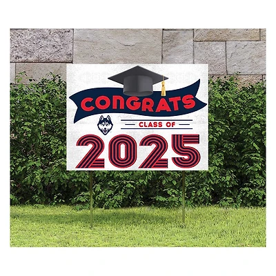 UConn Huskies Class of 2025 18" x 24" Yard Sign with Stakes