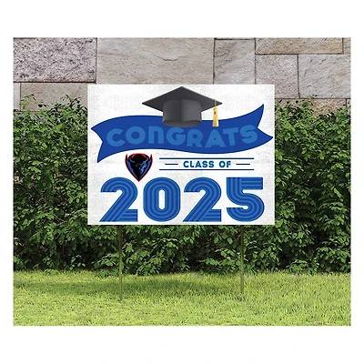 DePaul Blue Demons Class of 2025 18" x 24" Yard Sign with Stakes