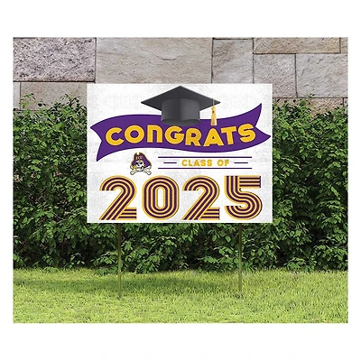 ECU Pirates Class of 2025 18" x 24" Yard Sign with Stakes