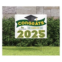 George Mason Patriots Class of 2025 18" x 24" Yard Sign with Stakes