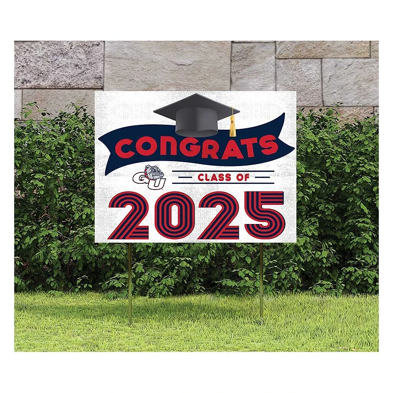Gonzaga Bulldogs Class of 2025 18" x 24" Yard Sign with Stakes