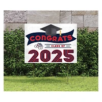 Gonzaga Bulldogs Class of 2025 18" x 24" Yard Sign with Stakes