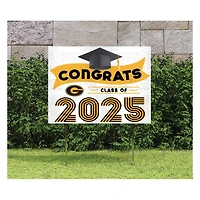 Grambling Tigers Class of 2025 18" x 24" Yard Sign with Stakes