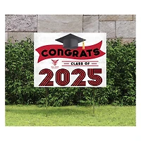 Ball State Cardinals Class of 2025 18" x 24" Yard Sign with Stakes