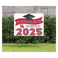 Houston Cougars Class of 2025 18" x 24" Yard Sign with Stakes